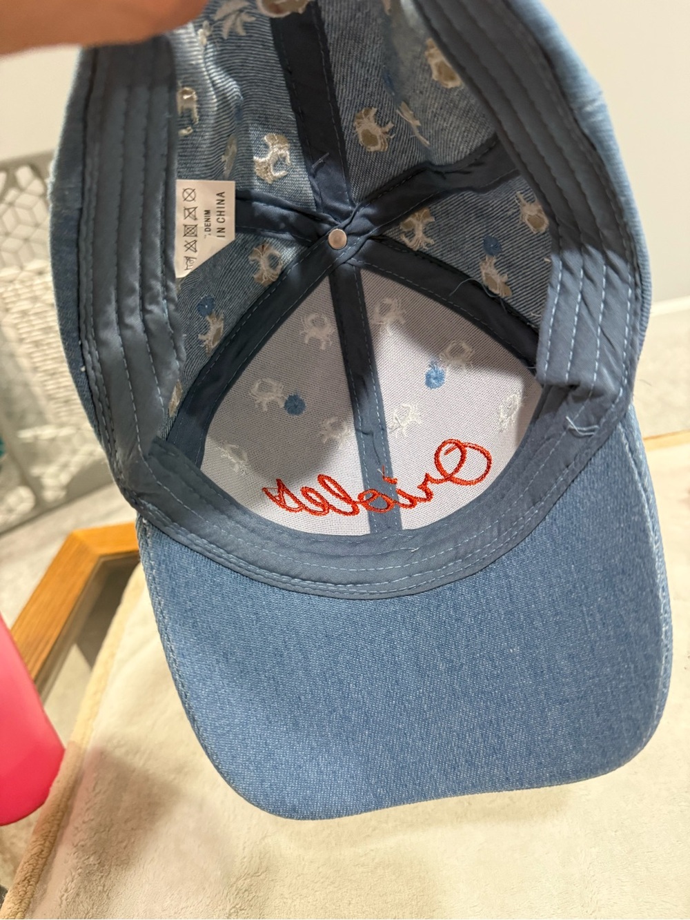 Baltimore Orioles Denim Crab Hat Cap Adjustable Strap SGA 5/10/26 New - Picture 6 of 9